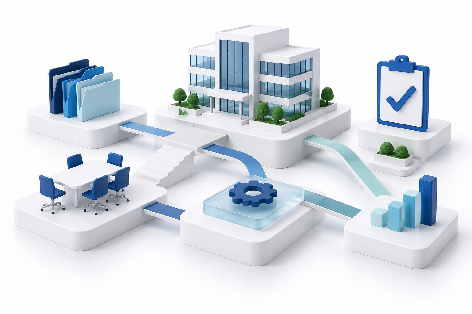 Business planning illustration; open Google Maps for the actual office location